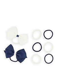 French Toast Girls 4 Pack Headband and Bow Clips