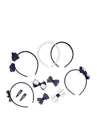 French Toast Girls 3 Pack Assorted Headbands and Bow Clips