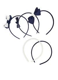 French Toast Girls 3 Pack Assorted Headbands and Bow Clips