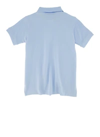 French Toast Boys 4-7 Short Sleeves Pique Polo, Blue, Size 4-5