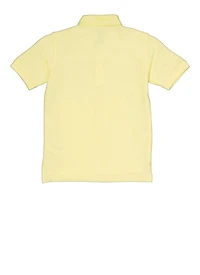 French Toast Boys 4-7 Short Sleeve Pique Polo, Yellow, Size 6-7