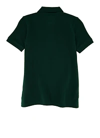 French Toast Boys 4-7 Solid Polo Shirt, Green, Size 4-5