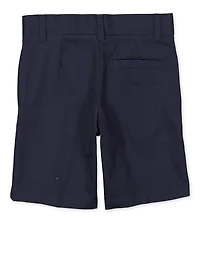 French Toast Boys 4-7 Flat Front Navy Shorts, Blue, Size 6