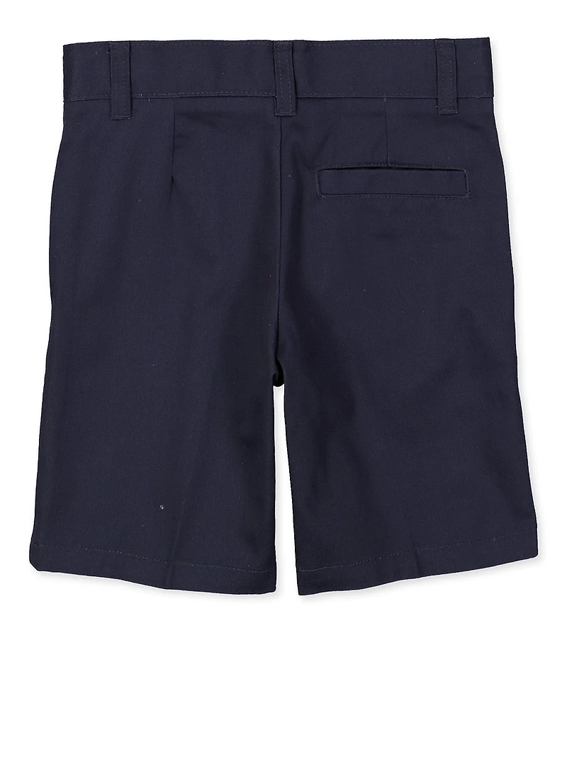 French Toast Boys 4-7 Flat Front Navy Shorts