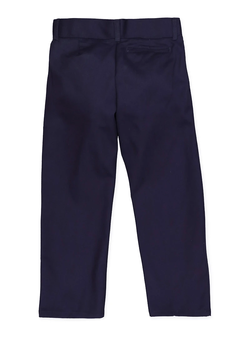 French Toast Boys 4-7 Relaxed Fit Navy Chinos, Blue, Size 4