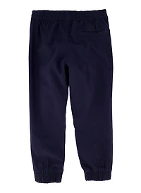 French Toast Boys 4-7 Twill Navy Joggers, Blue, Size 4