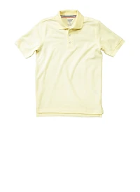 French Toast Boys 8-14 Short Sleeve Pique Polo, Yellow, Size XL