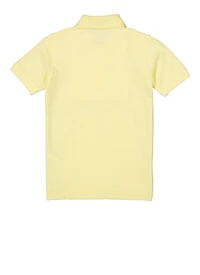French Toast Boys 8-16 Short Sleeve Solid Polo, Yellow, Size 14-16