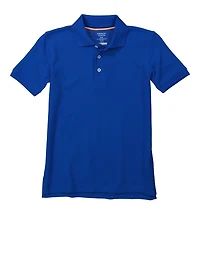 French Toast Boys 8-16 Short Sleeve Polo Shirt, Blue, Size 14-16