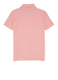 French Toast Boys 8-16 Solid Short Sleeve Polo, Pink, Size 8