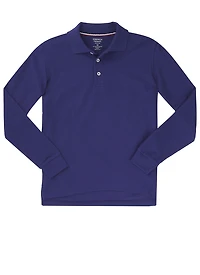 French Toast Boys 8-16 Long Sleeve Pique Polo