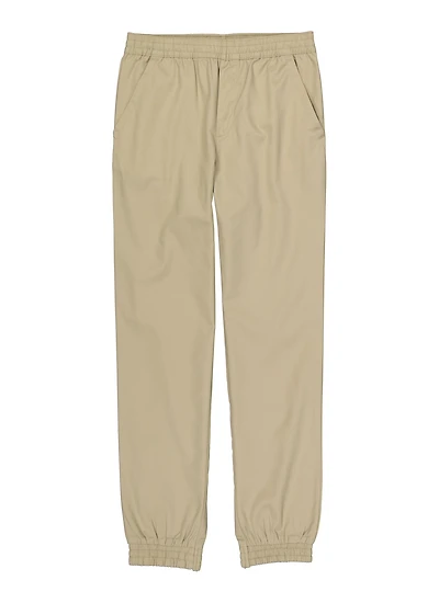 French Toast Boys 8-14 Twill Joggers, Khaki, Size 10