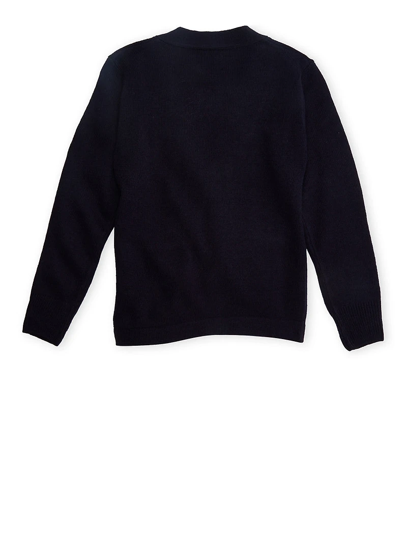 French Toast Boys 8-16 V Neck Cardigan