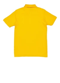 French Toast Boys 18-20 Husky Short Sleeve Polo Shirt, Yellow, Size 18-20