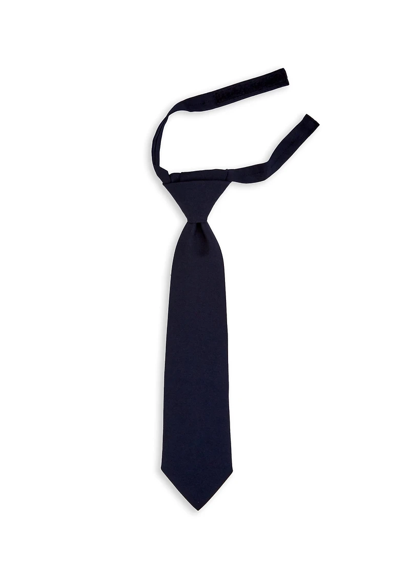 French Toast Boys 4-7 Adjustable Navy Tie