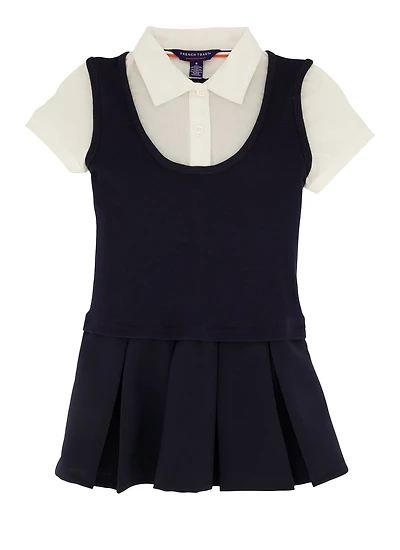 French Toast Girls 4-6x Short Sleeve Pleated Dress