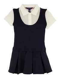 French Toast Girls 4-6x Short Sleeve Pleated Dress