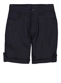 Girls School Uniform 2 Pack Tabbed Shorts Navy Size 7-14, Blue, Size 12