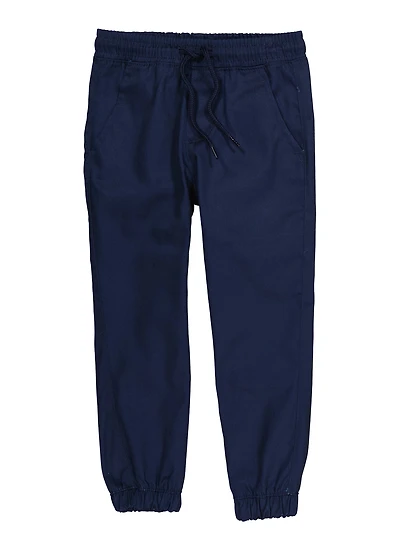 Boys 4-7 Twill Drawstring Joggers
