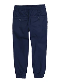 Boys 4-7 Twill Drawstring Joggers, Blue, Size 4
