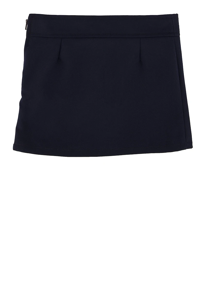 French Toast Girls 2T-4T Pleated Skort, Blue,