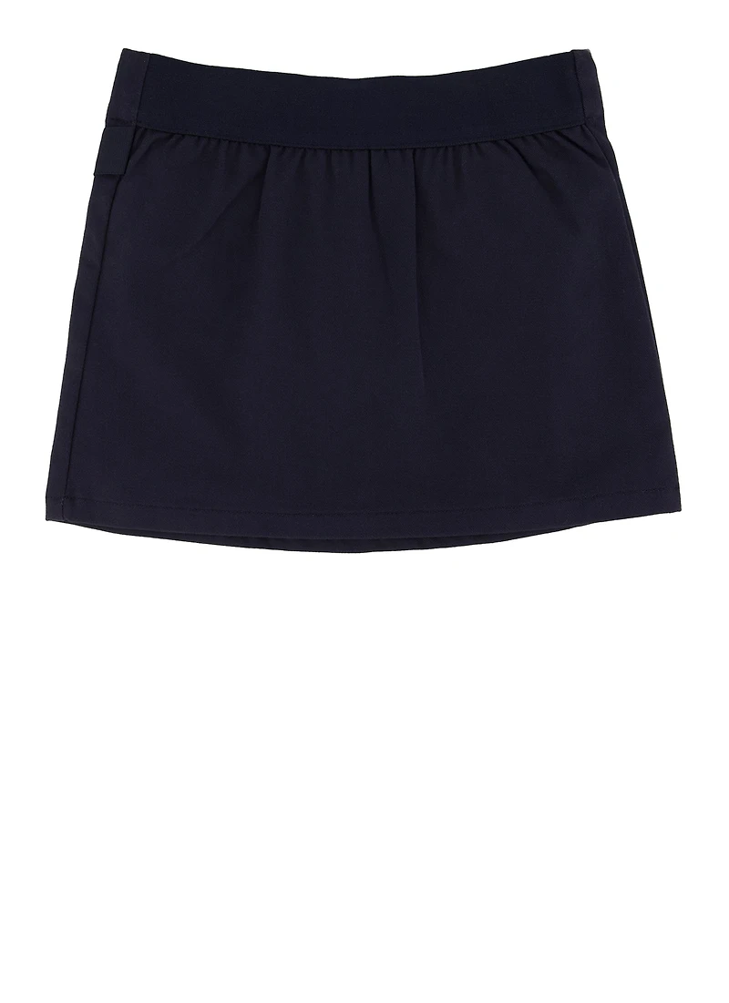 French Toast Girls 2T-4T Pleated Knot Scooter Skirt