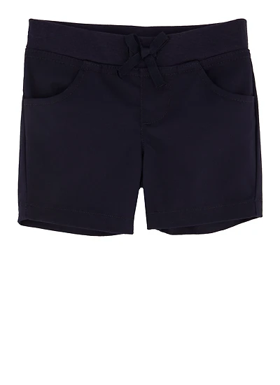 French Toast Girls 2T-4T Pull On Stretch Shorts, Blue, Size 4T