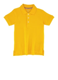 French Toast Boys 2T-4T Solid Pique Polo, Yellow, Size 3T