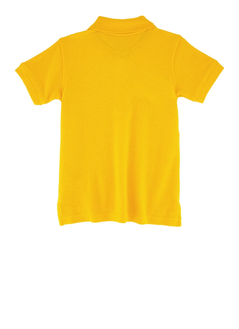 French Toast Boys 2T-4T Solid Pique Polo, Yellow, Size 2T