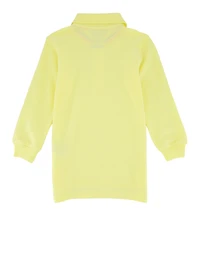 French Toast Boys 2T-4T Basic Long Sleeve Pique Polo, Yellow, Size 3T