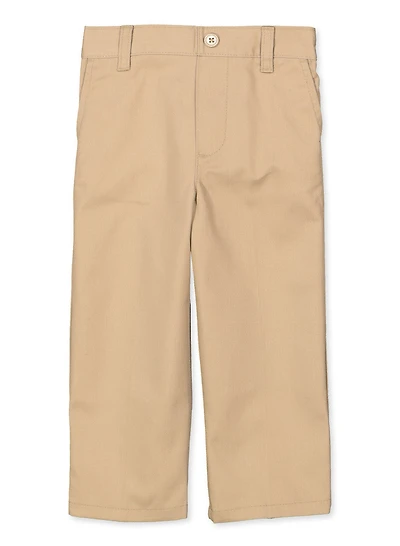 French Toast Boys 2T-4T Relaxed Fit Chinos, Khaki, Size 2T
