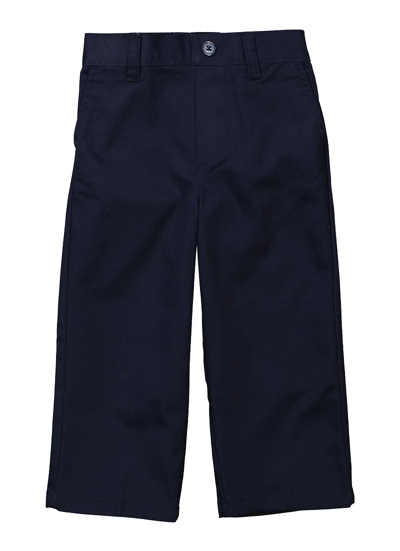 French Toast Boys 2T-4T Relaxed Fit Chinos, Blue, Size 4T