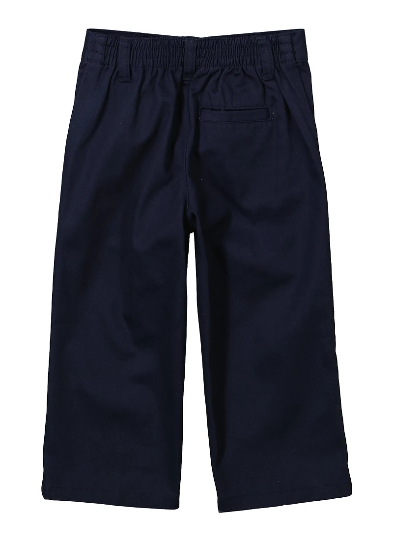 French Toast Boys 2T-4T Relaxed Fit Chinos, Blue, Size 4T