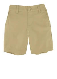 Boys 2T-4T Twill Shorts, Khaki, Size 4T