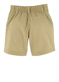 Boys 2T-4T Twill Shorts, Khaki, Size 2T