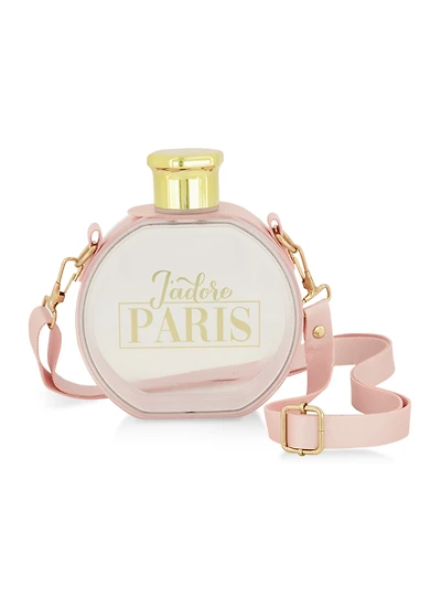 Graphic Perfume Crossbody Water Bottle