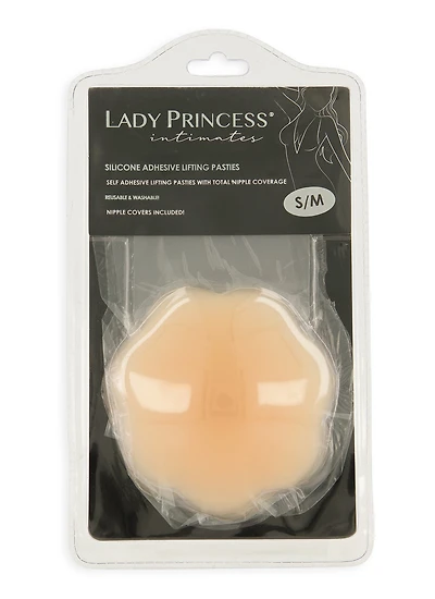 Womens Silicon Adhesive Lifting Pasties, Beige, Size L-XL