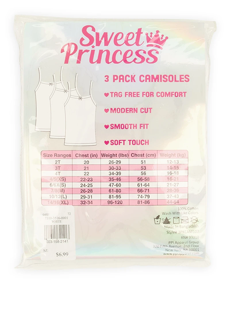 Toddler Girls Camis 3 Pack