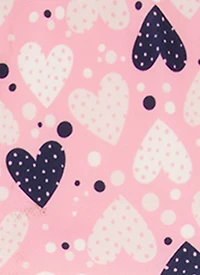 Girls 3 Pack Heart Print Cami Bras