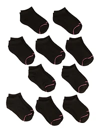 Toddler Girls Assorted Ankle Socks 10 Pack,