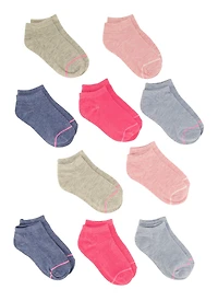 Toddler Girls Assorted Ankle Socks 10 Pack,