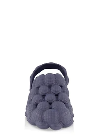 Womens Boys Bubble Slingback Clogs, Blue, Size 6