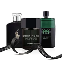 Polo Black by Ralph Lauren and L'Homme La Nuit by Ysl and Guilty Black by Gucci