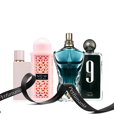 Her Elixir by Burberry, Rave Now by Lattafa, Le Beau by Jean Paul Gaultier, and Afnan by Afnan.