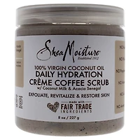 100 Percent Virgin Coconut Oil Daily Hydration Creme Coffee Scrub by Shea Moisture for Unisex - 8 oz Scrub
