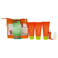 Mango to Go Travel Kit - Normal to Dry Skin by California Mango for Unisex - 6 Pc