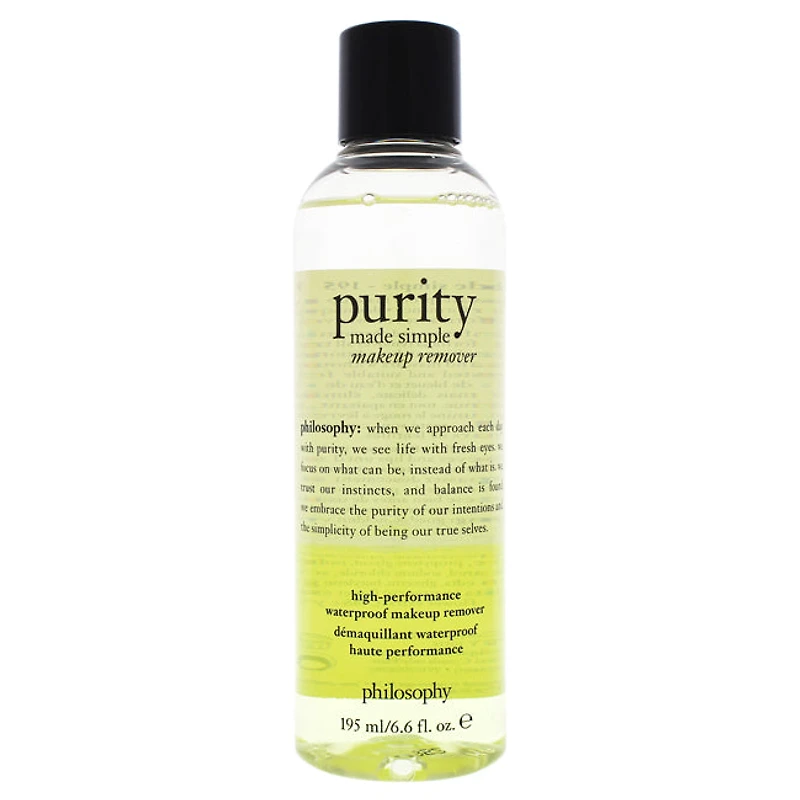 Purity Made Simple Makeup Remover High-Performance Waterproof by Philosophy for Women - 6.7 oz Makeup Remover
