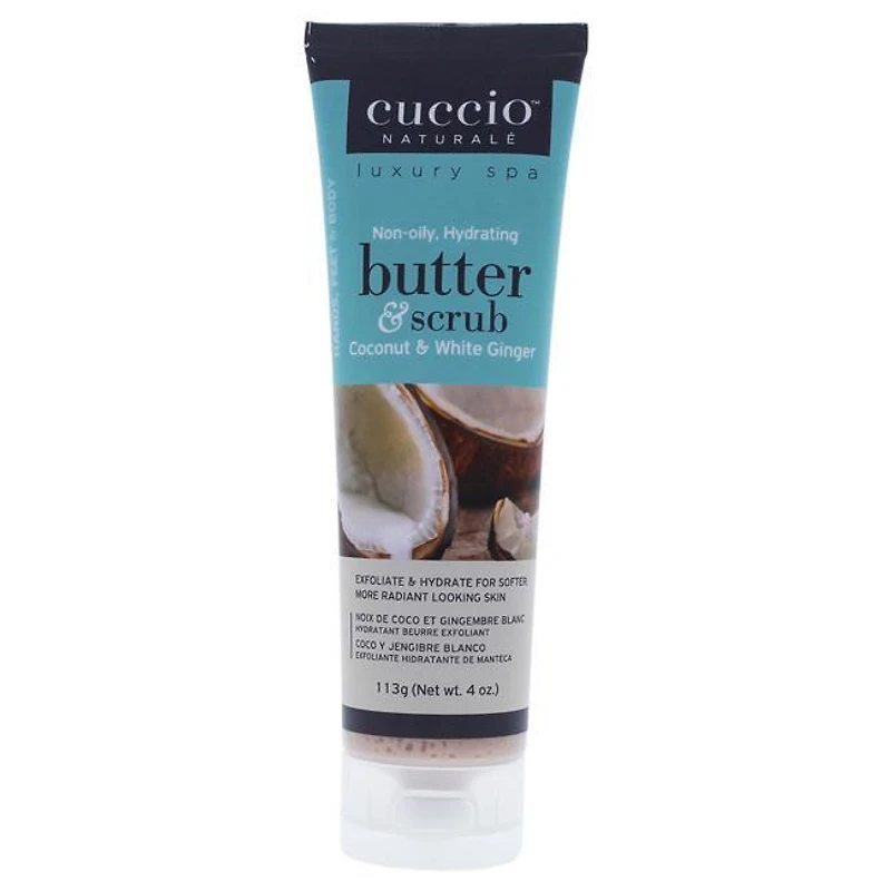 Butter and Scrub - Coconut and White Ginger by Cuccio for Unisex - 4 oz Scrub