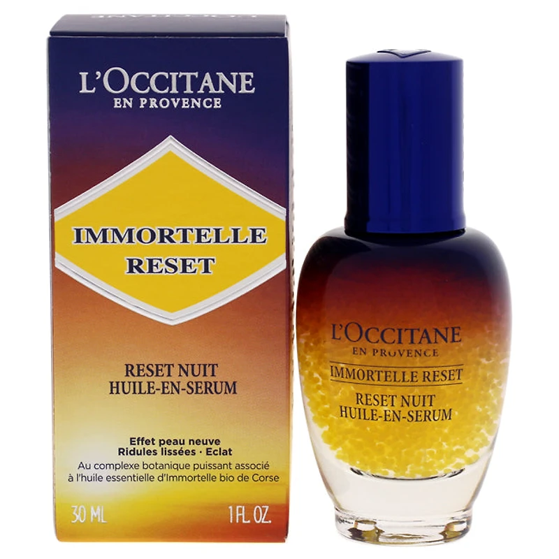 Immortelle Reset Overnight Reset Oil-In Serum by LOccitane for Women - 1 oz Serum