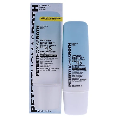 Water Drench Cloud Cream Moisturizer SPF 45 by Peter Thomas Roth for Unisex - 1.7 oz Cream